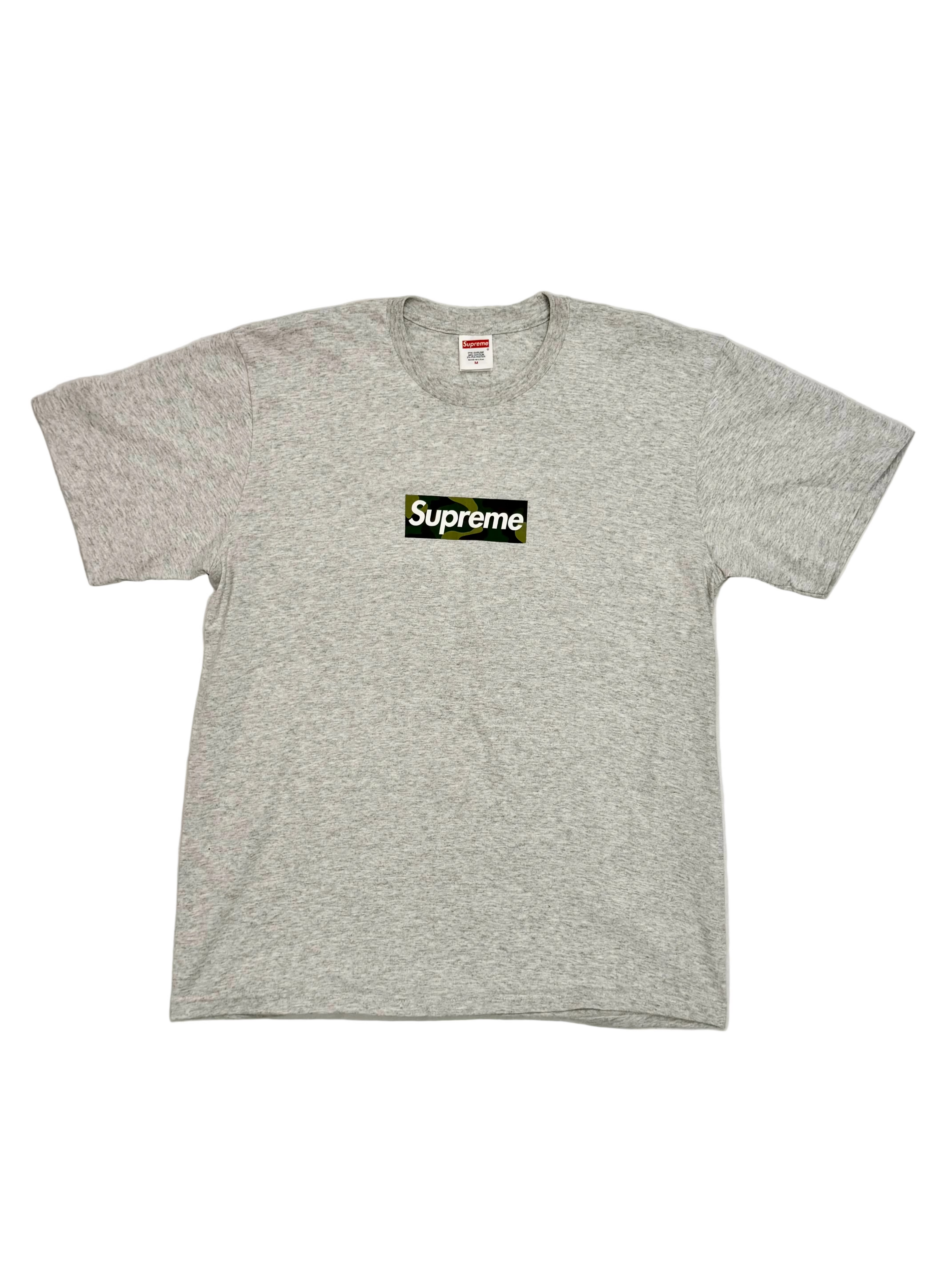 Supreme camo box logo t-shirt