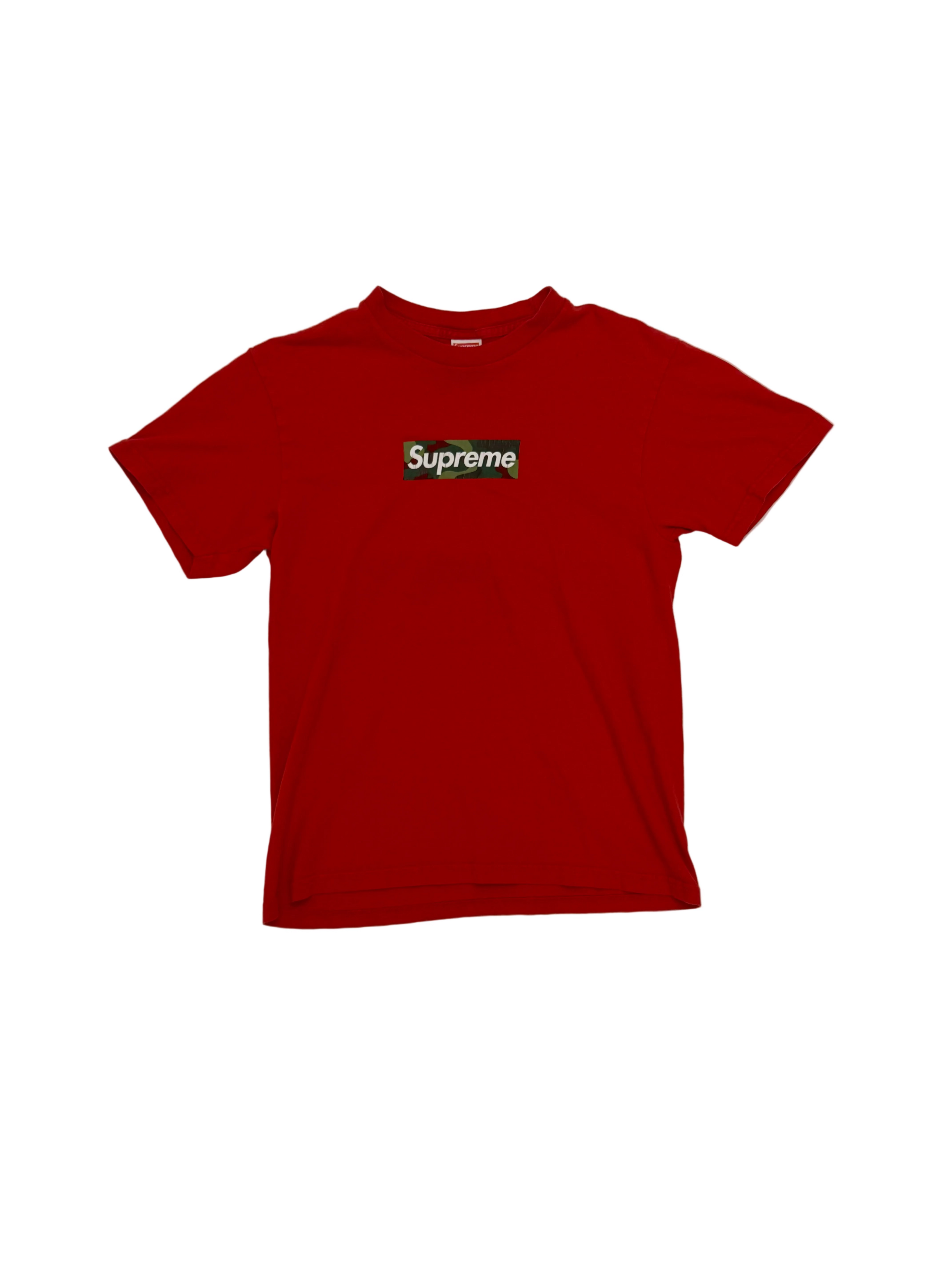 Supreme camo box logo t-shirt