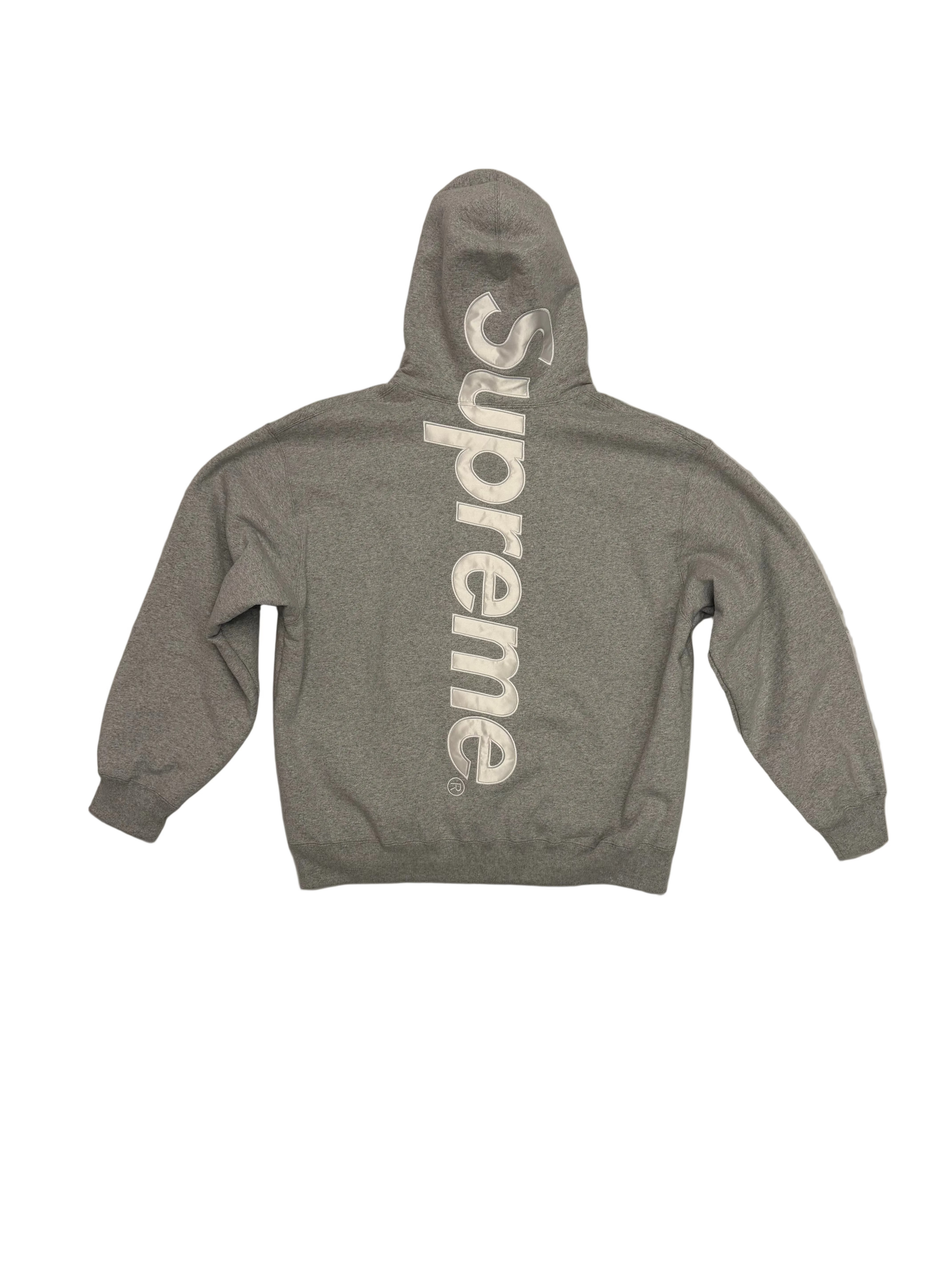 Supreme satin applique hoodie