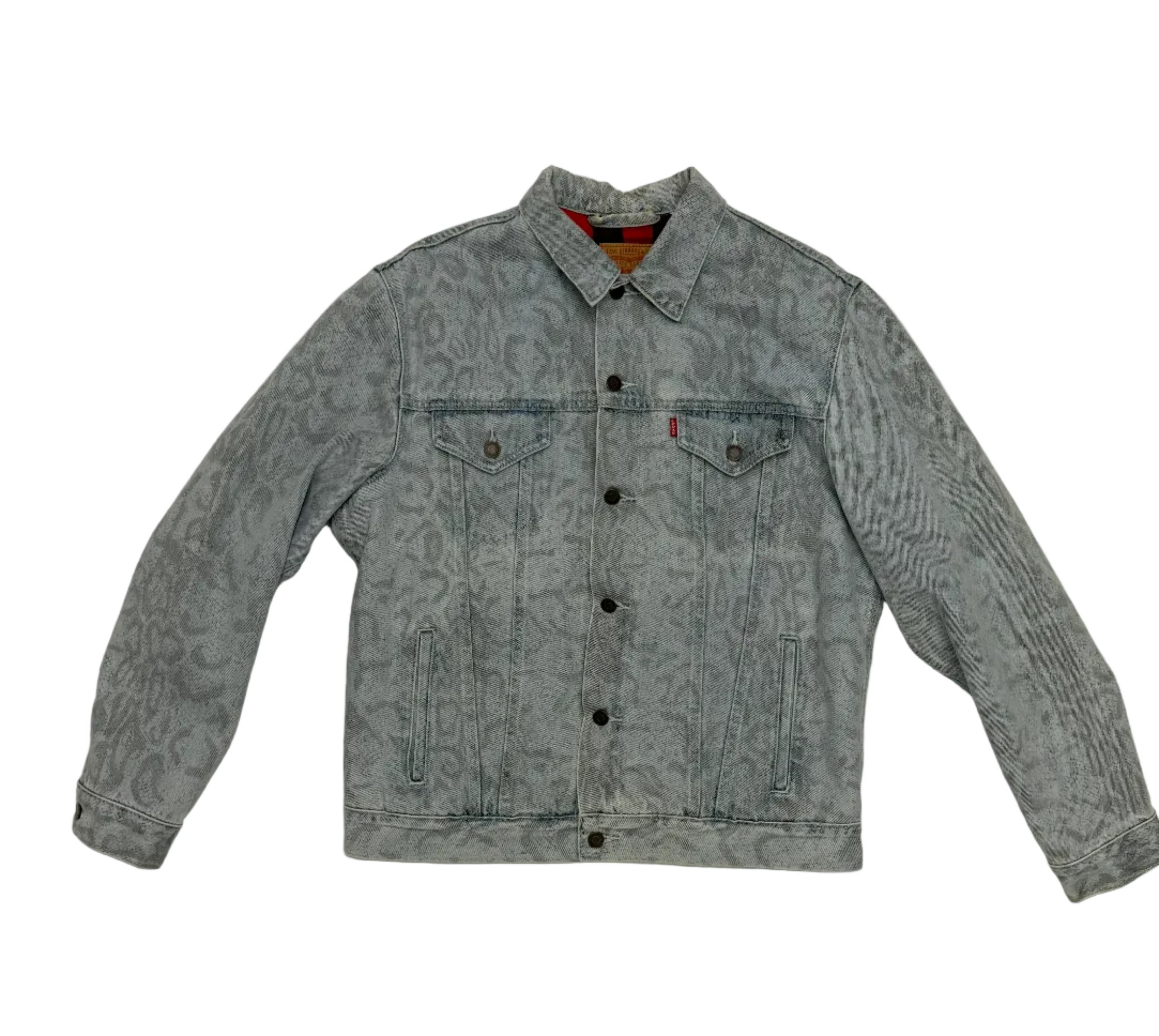 Supreme x levis snakeskin trucker jakke