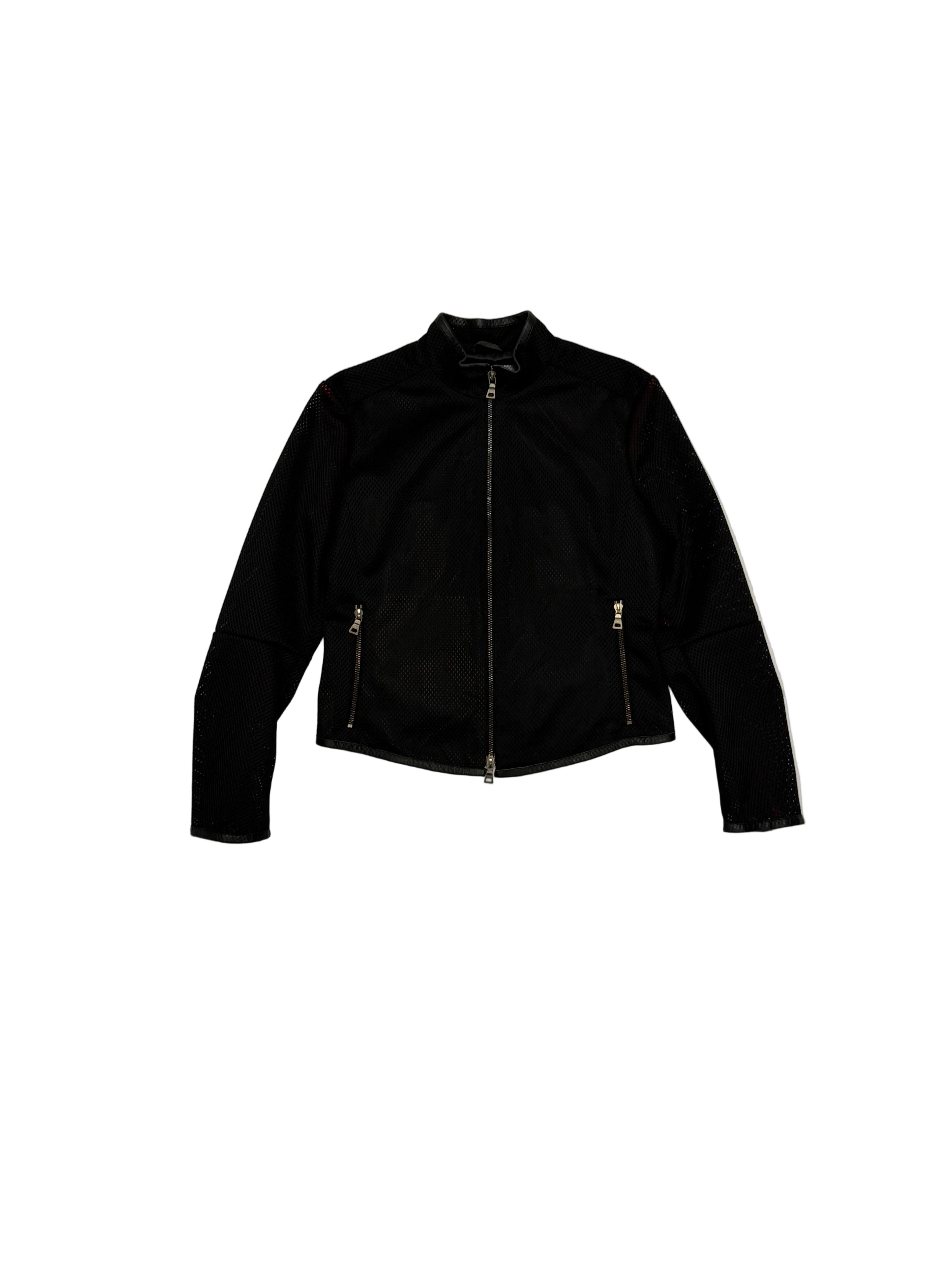 Prada mesh biker jakke