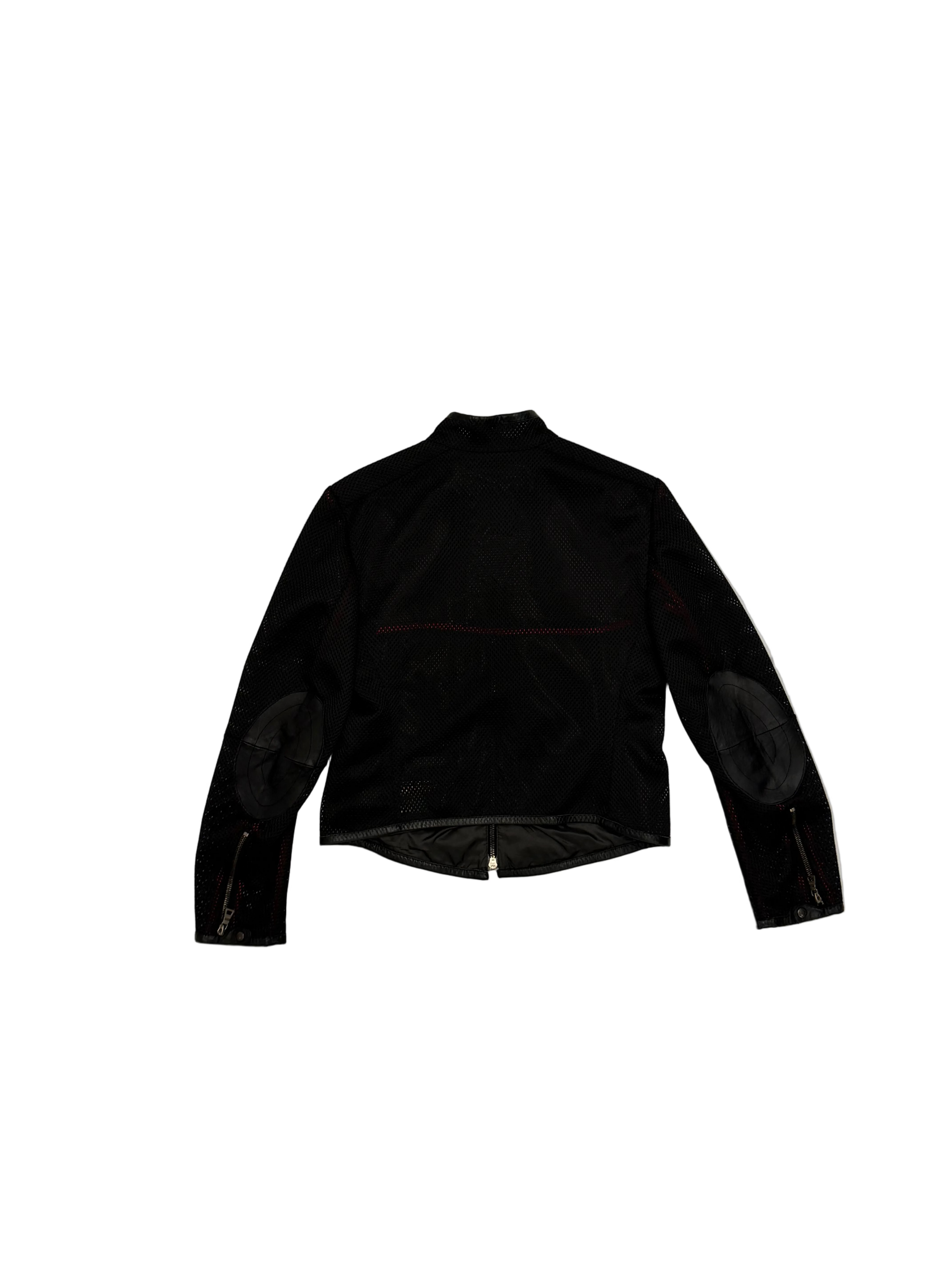 Prada mesh biker jakke