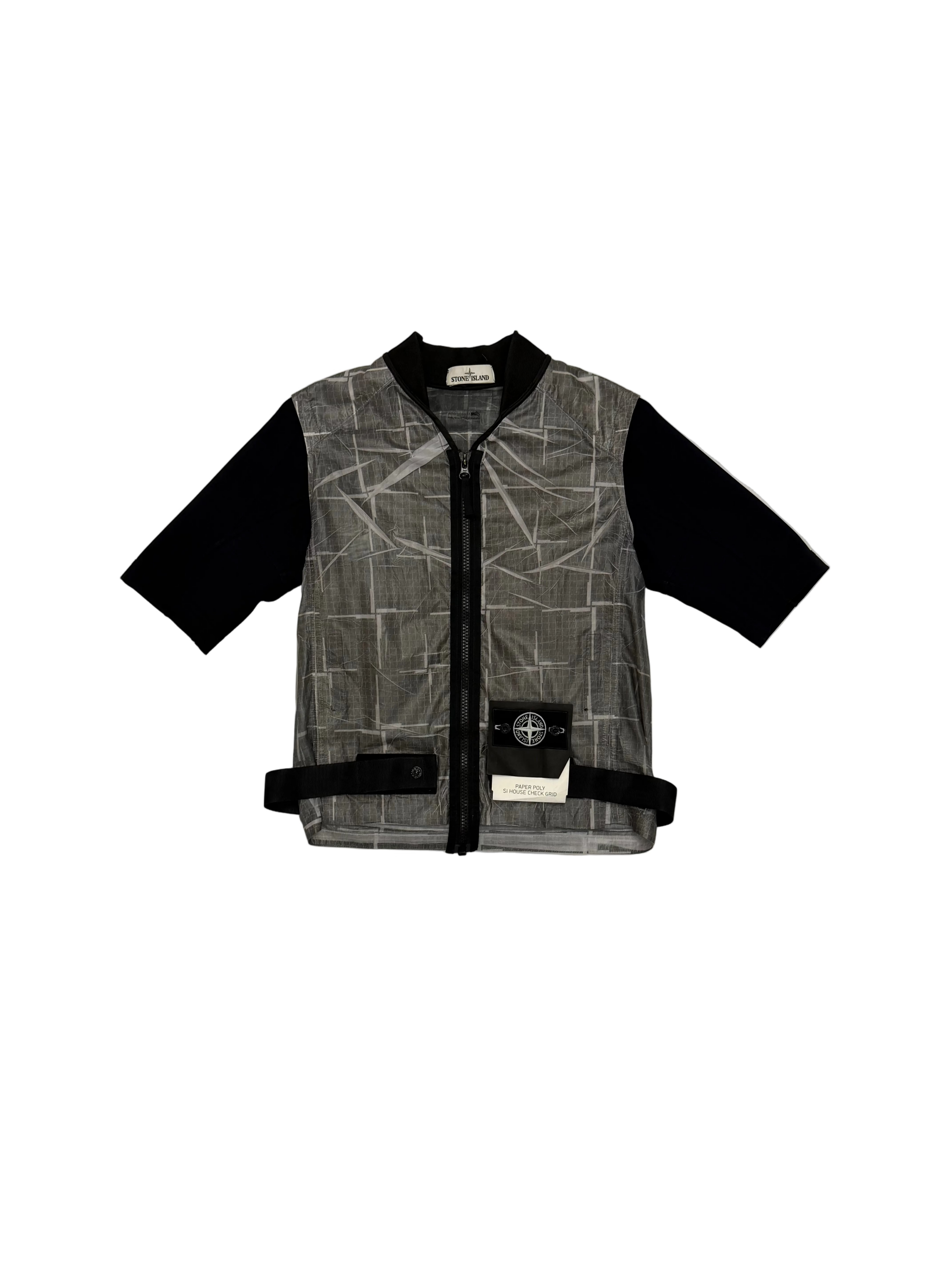 Stone island paper poly house check grid jakke