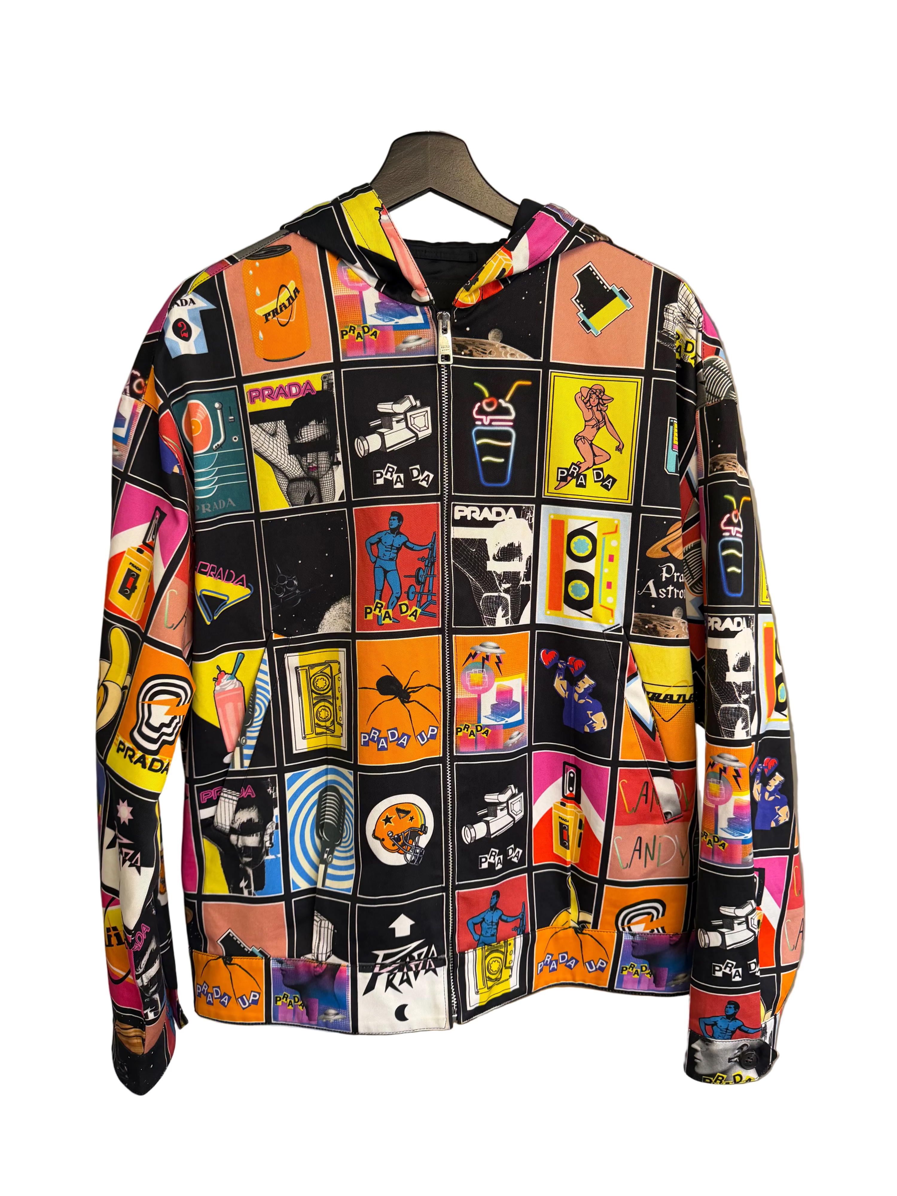 Prada mega mix print jakke